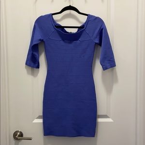 Blue Guess Bandage Bodycon Dress